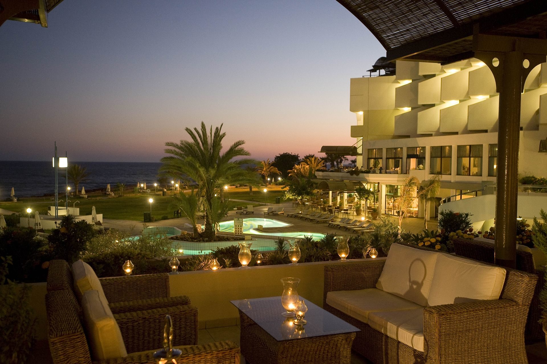 _athena royal beach hotel - night verandah_resized